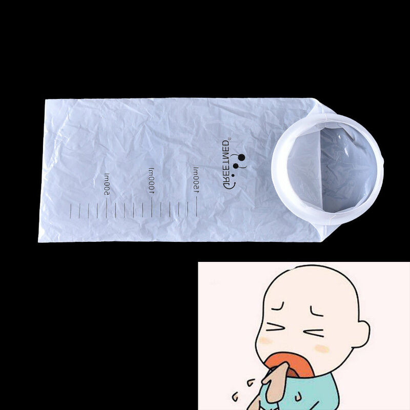 Disposable Medical Sick Vomit Bag Puke Bag Travel or Emergency Sick Hospital Air Sickness Emesis Bag 1500ML