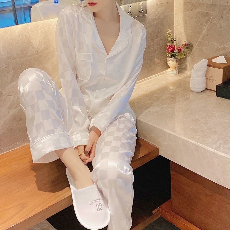 Bingsi pajamas women's new long sleeve suit in spring and Autumn