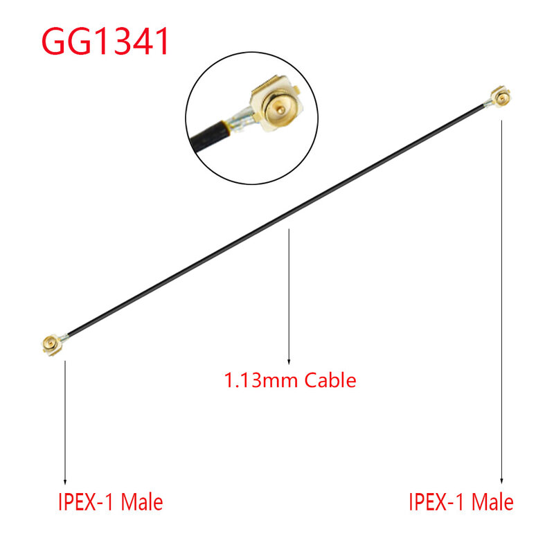 Cable de extensión RG1.13/0,81mm RG178, uFL/u.FL/IPX/IPEX-1 IPEX 4(MHF4), conector hembra/macho, antena WIFI, RF, 1 unidad