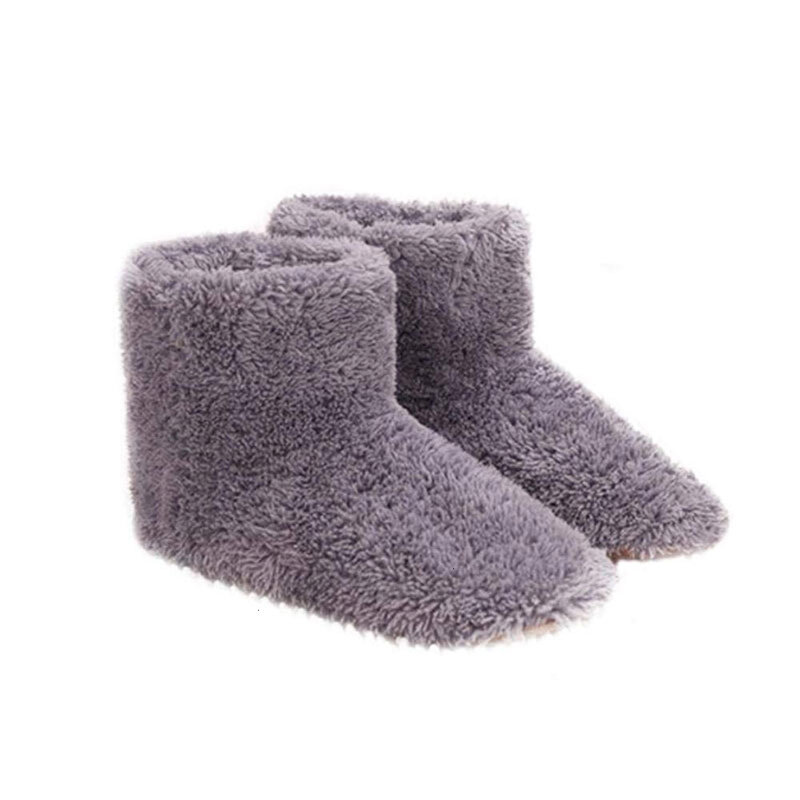 Sandalias gruesas calentadas por USB, calentador de calor para el cuidado de los pies, almohadillas calentadoras para invierno, calentador de calor de 5v