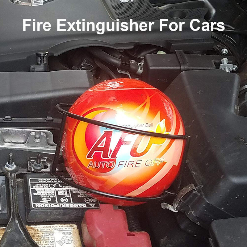 Fire Extinguisher Ball Automatic Dry Powder Car Fire Extinguisher For Cars Home Fire Suppression Device 0.5KG With Mount Bracket