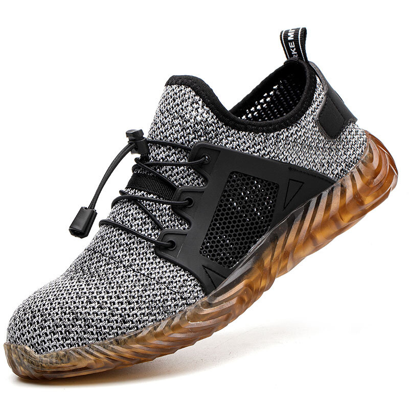 2021 sapatos de segurança anti-punctura masculinos de aço respirável toe anti-smashing masculino sapatos de trabalho de baixo-topo botas