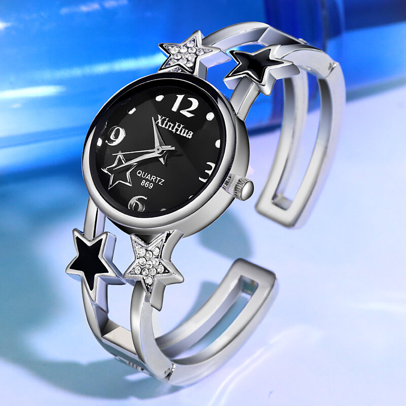 Relógio mujer vestido de festa de luxo feminino relogio feminino reloj de mujer relógios femininos pulseira de aço inoxidável strass
