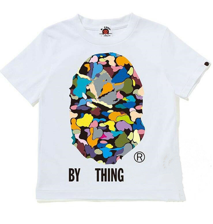 2021, Детская летняя футболка для мальчиков и девочек с разноцветным рисунком животных, стильная одежда в стиле хип-хоп