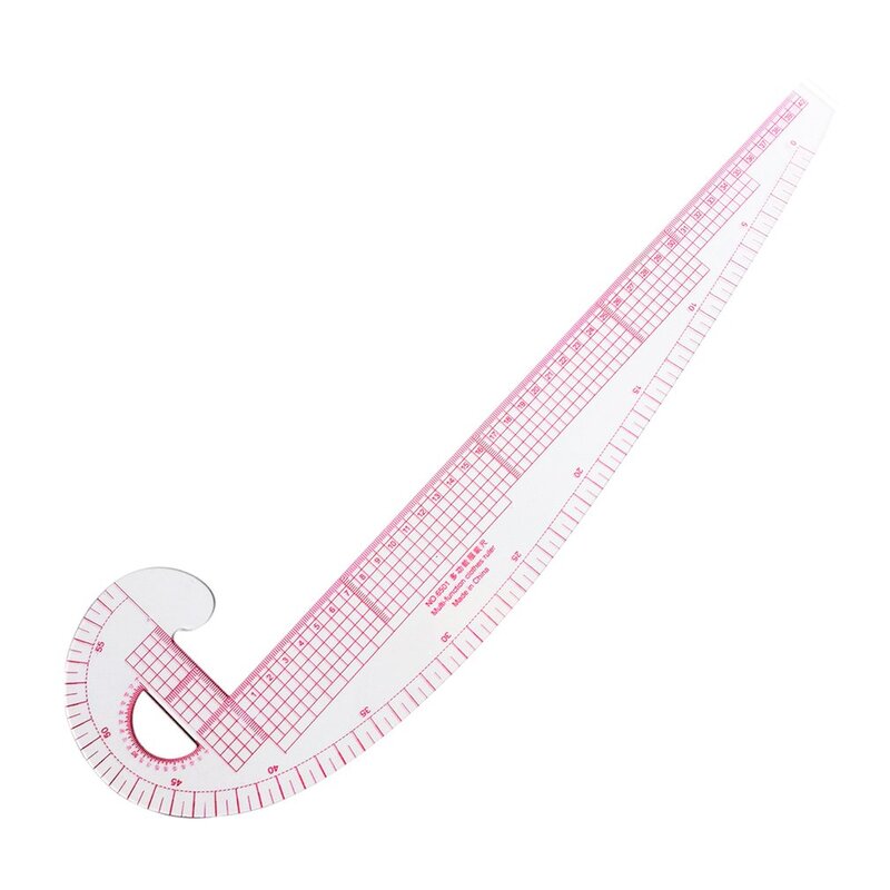 Regla de costura curva francesa, herramienta multifunción 6501 de plástico, regla de sastre para hacer ropa, regla curva de 360 grados