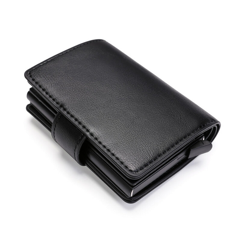 2021 portafogli in pelle piccoli porta carte Rfid portafogli Mini uomo con borsa per soldi e portafoto adatti per 10 carte di credito