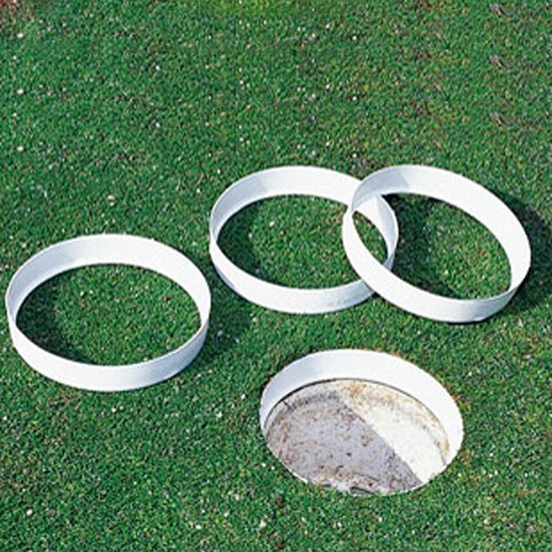Aksesori Bantuan Pelatihan Cincin Cup Lubang Hijau Putting Golf Putih Peralatan Olahraga Luar Ruangan Cincin Cup Performa Tinggi