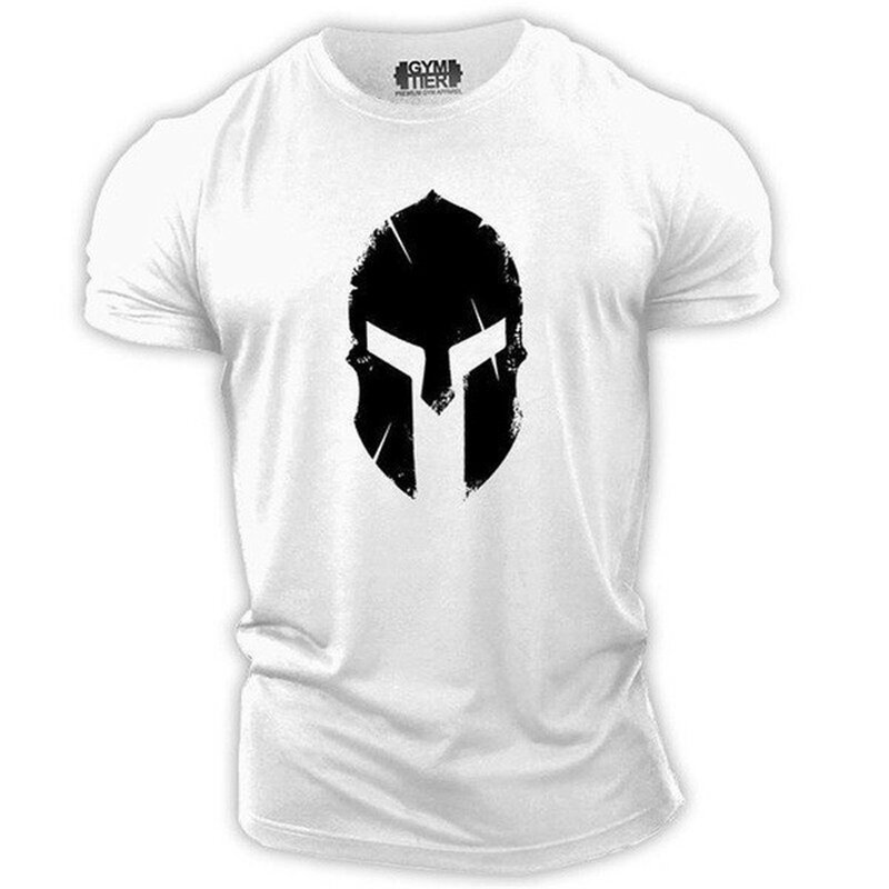 Спартанская мужская летняя футболка с 3D принтом в стиле ретро, модный уличный стиль, удобная футболка в стиле Харадзюку, футболка для малень...