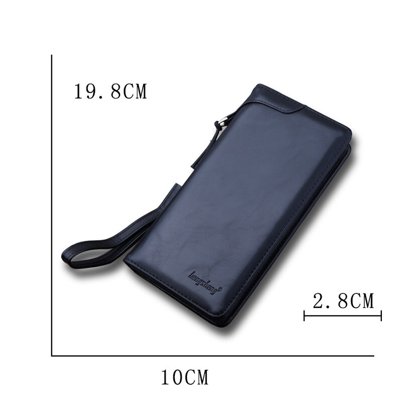 JIFANPAUL 2020 New Men's long wallet retro clutch bag leather wallet men's multi-card position man wallet clutch