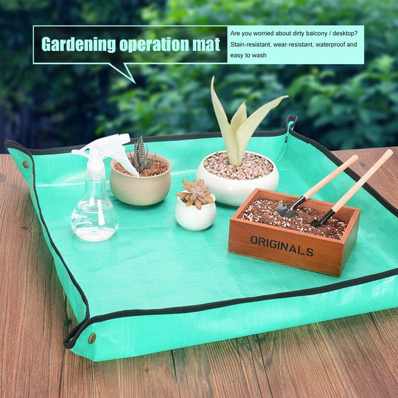 Tapis de plantation en PE, 100cm, tapis de jardinage vert, pour plantes, balcon, Super léger, réutilisable, imperméable, tapis de jardin
