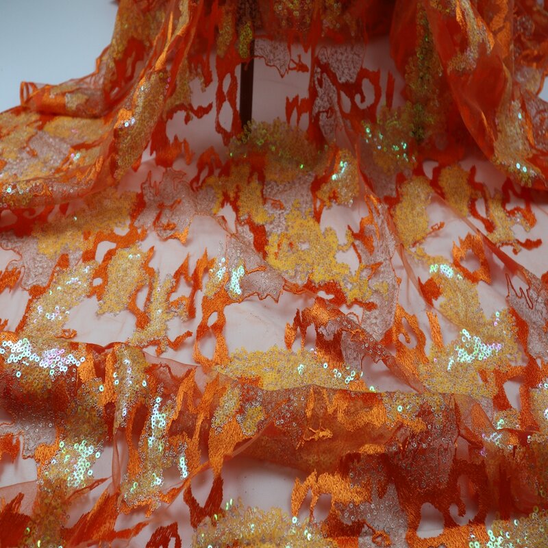 5 야드 아프리카 패브릭 프랑스 레이스 패브릭 2021 고품질 Tulle 레이스 원단 아프리카 나이지리아 레이스 원단 여성 웨딩 드레스