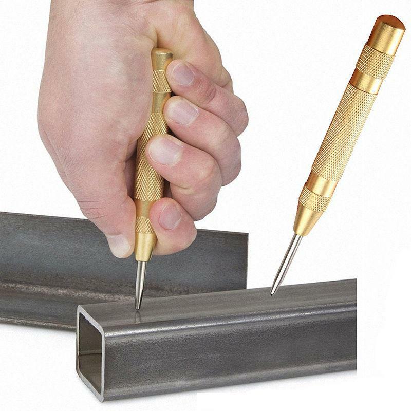 5 Cal automatyczne centrum Pin Punch sprężynowy znakowanie otwory początkowe narzędzie drewna naciśnij Dent stolarka narzędzie wiertła