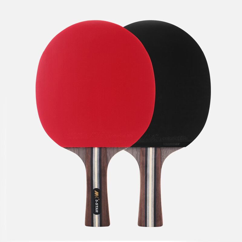 Racchetta da Ping Pong da 2 pezzi racchetta da Ping Pong professionale in legno di alta qualità con manico lungo per allenamento di Club per adulti