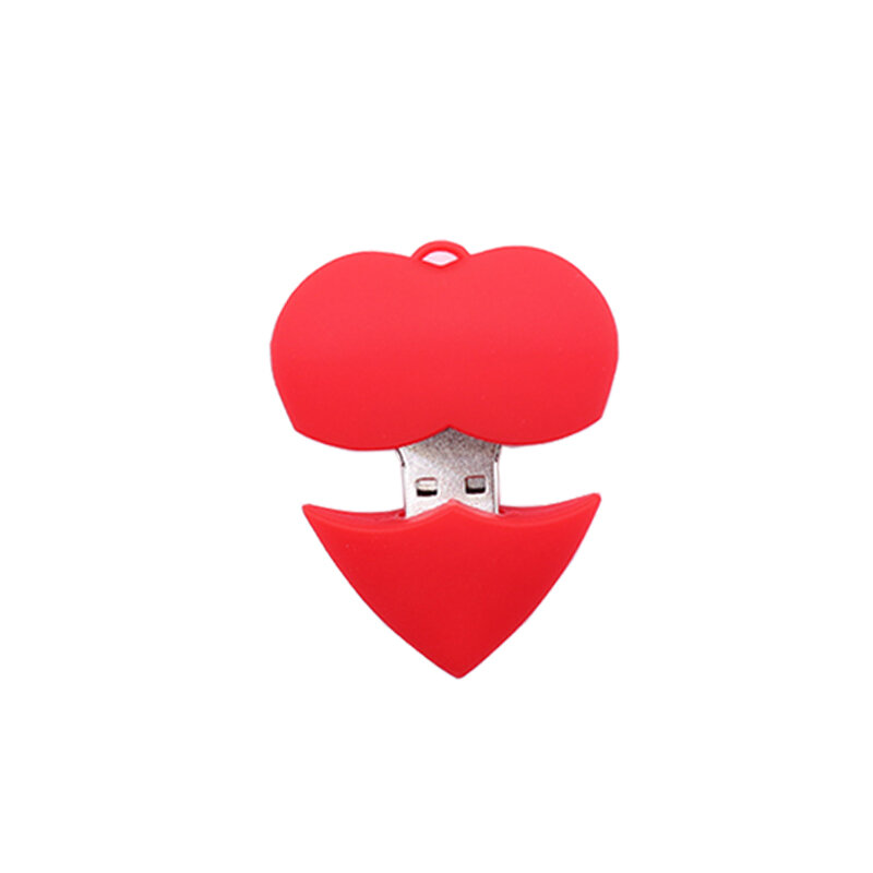 Cartoon cute heart pen drive 4GB 8GB 16GB 32GB 64GB lovely memory stick pendrive regalo creativo usb flash drive u disk