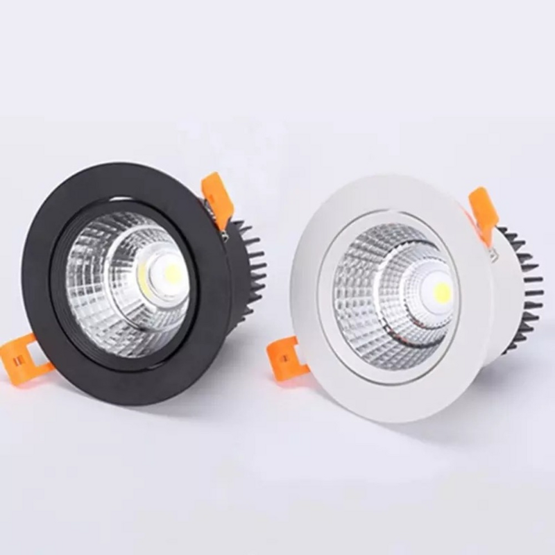 4 Types Round Dimmable Square Downlight Led Empotrable 5W7W9W12W15W18W20W Recessed Downlight Type Fixtures Indoor Lighting
