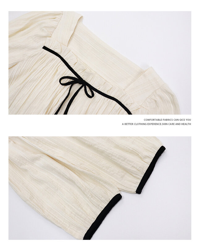 Hebe & Eos-blusa informal para mujer, camisa de manga larga con cuello cuadrado, moda coreana, Japón, 2021