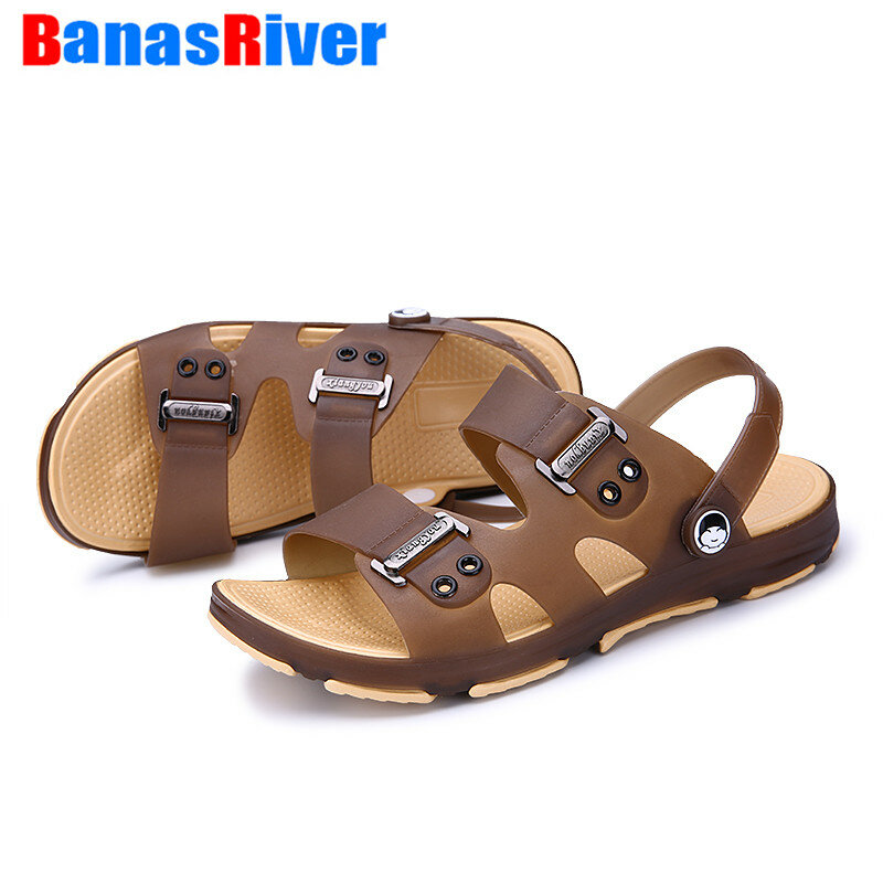 Men's Shoes Sandals and Slippers 2021 Couple Fashion Outerwear Anti-Slip Soft Outdoor Beach Lightweight Fashion Zapatos De Hombr
