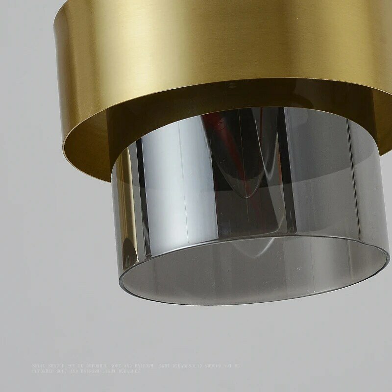 Postmodernen Kupfer Kleine Anhänger Licht Goldene Glas Decke Hängende Lampe für Schlafzimmer Nacht Küche Wohnzimmer Hause Dekoration