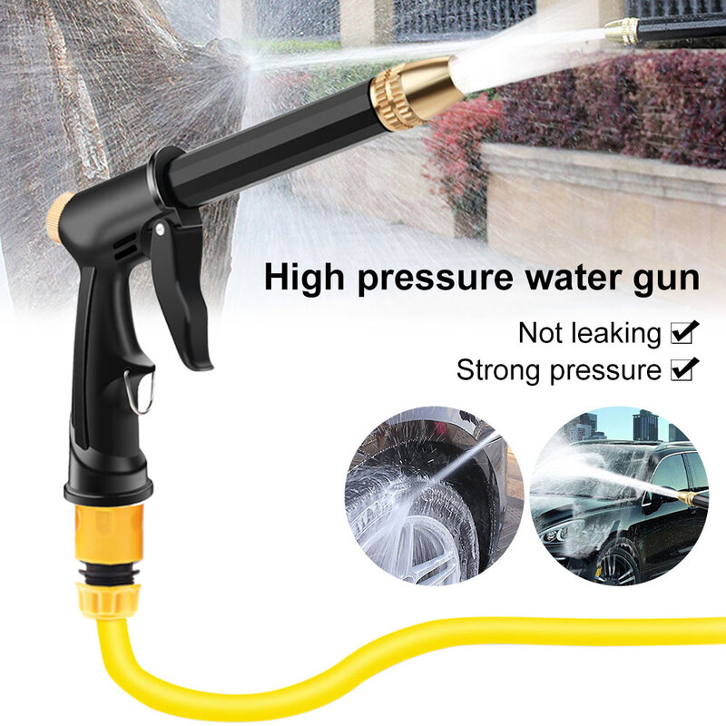 Pistola de agua portátil de alta Pistola de agua a presión para limpieza de coche, manguera de riego de jardín, boquilla rociadora de espuma, aparatos para coche