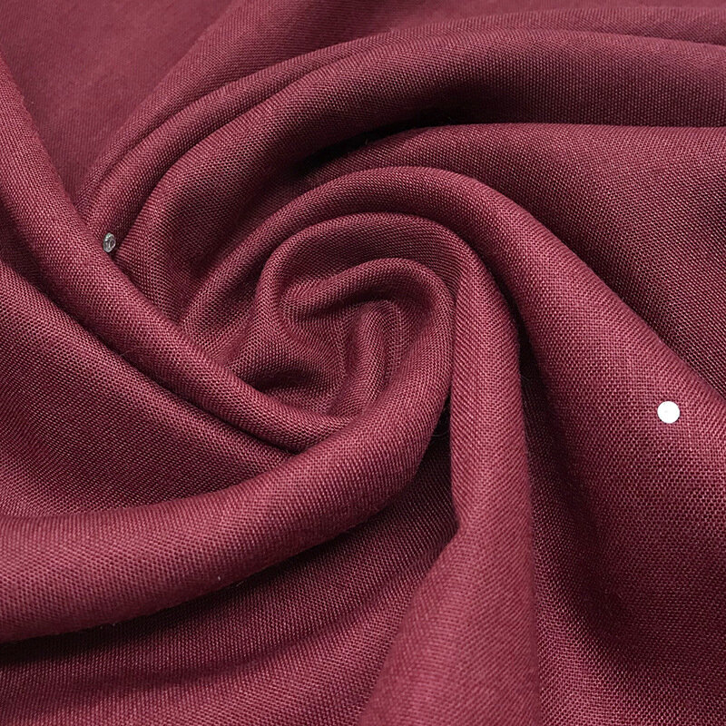 Женский хлопковый шарф-хиджаб, однотонный квадратный шарф из хлопка и льна, 110x110 см