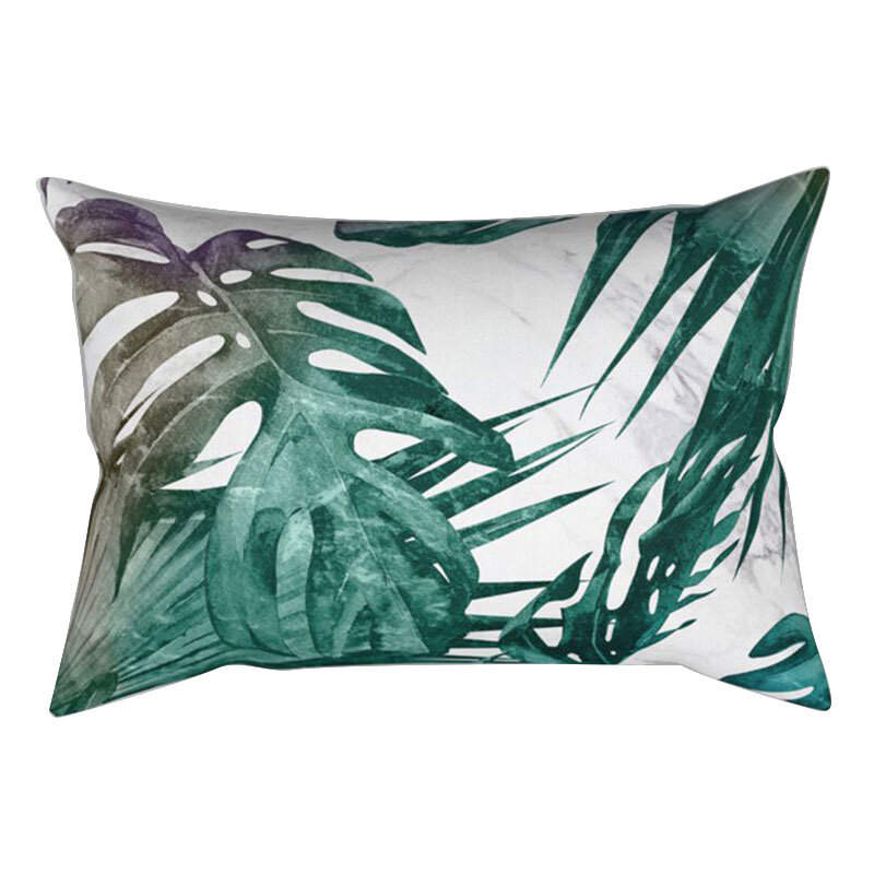 Housse de coussin en Polyester, taie d'oreiller, motif Cactus, feuilles tropicales, décoration de la maison, canapé, 30x50cm