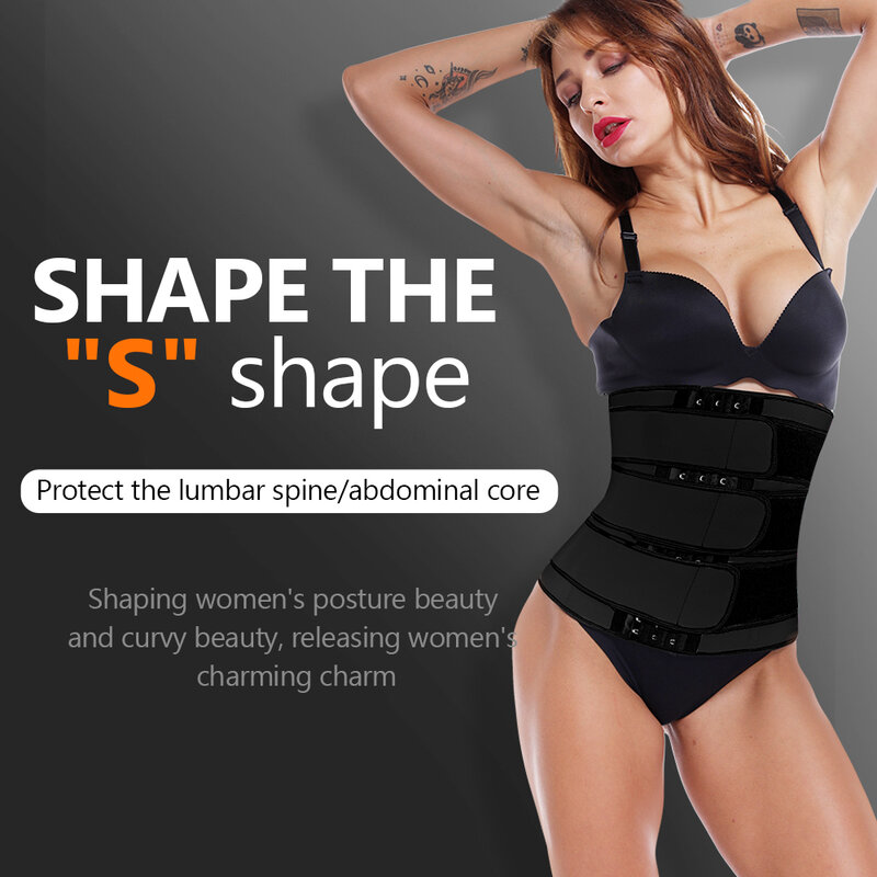 2020 Waist trainer body shaper plus size wasit trainer womens belly control sweat belt waste trainers