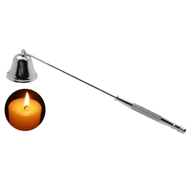 Candle Snuffer,Polished Stainless Steel Candle Extinguisher Snuffer,Long Handle