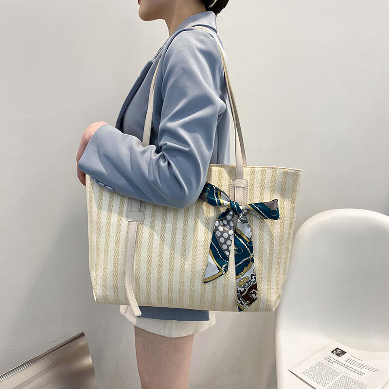 THREEPEAS 패션 여성 디자이너 핸드백 토트 백 핸드백 숄더백 쇼핑 밀짚 가방