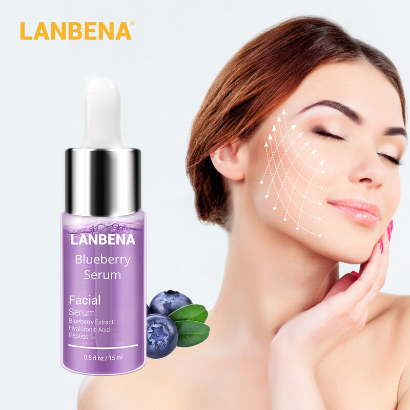 LANBENA kwas hialuronowy Serum do twarzy Essence Oil nawilżający zmniejsza drobne linie wybielanie Anti-Aging przeciw zmarszczkom VC pielęgnacja skóry