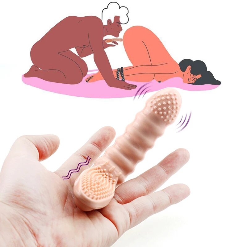 Секс-игрушки с вибрацией для точки G на палец для пар, мужская и женская Стимуляция клитора, сексуальные товары, Мастурбаторы, эротические иг...