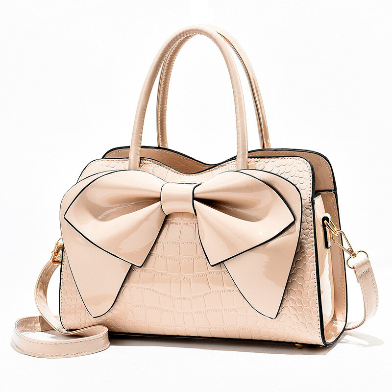 Модная женская роскошная дизайнерская сумка с бантом, сумки через плечо из ПУ кожи, знаменитая женская сумка-тоут