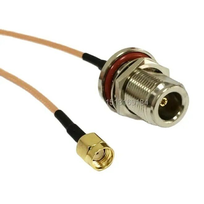 Cable Coaxial de módem RP-SMA, conector macho a hembra N, RG316, adaptador RF Pigtail de 15CM y 6 pulgadas