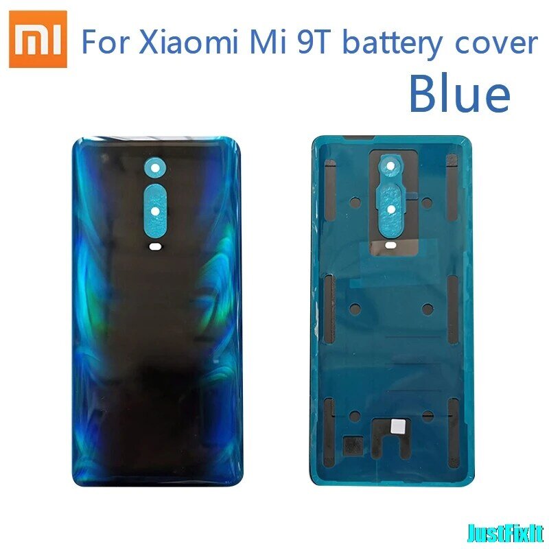 Oryginalna pokrywa baterii dla Xiaomi Mi 9T tylna pokrywa szklana tylne drzwi zamiennik dla Mi 9t pokrywa baterii przypadku, tylna obudowa