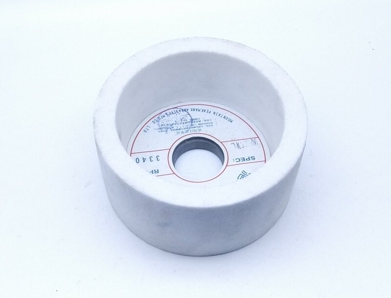 Muela Universal de cerámica de Alundum blanco, 125x63x32mm, para acero endurecido, engranajes, cubiertos, etc.