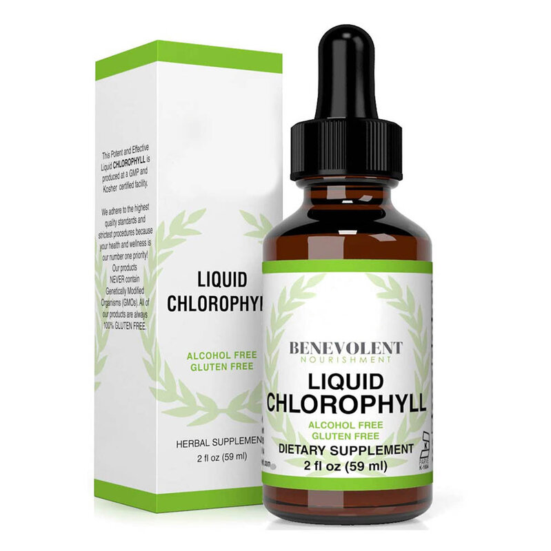 Chlorophyll Flüssige Extrakt Nahrungsergänzungsmittel Flüssigkeit Chlorophyll Drop Ergänzung für Verdauungs Immun Kupfer für Hohe Stabilität