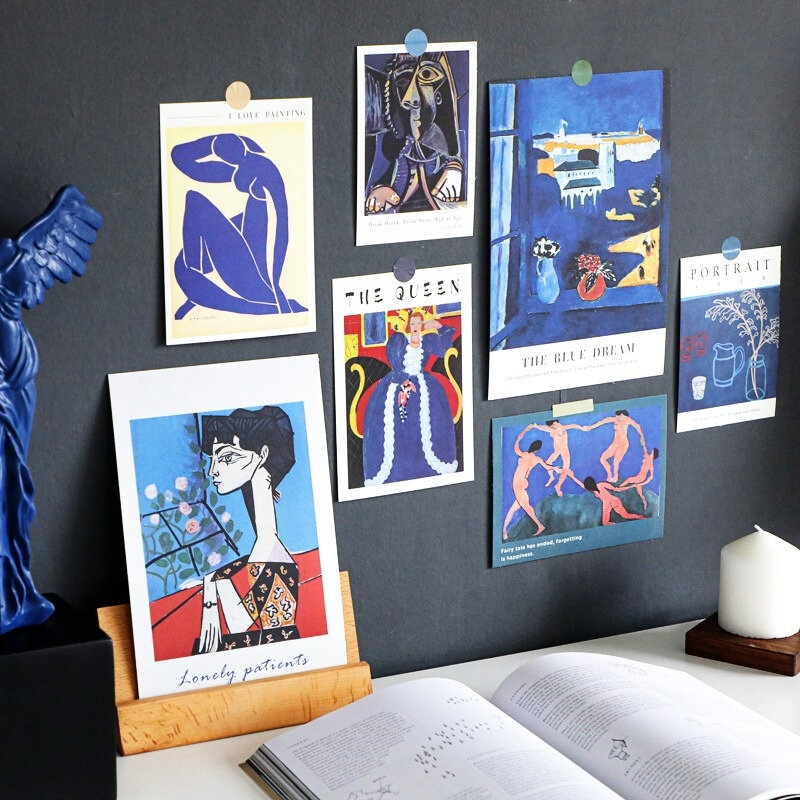 15 листов художественная ретро-картина открытка реквизит для фотографий «сделай сам» декоративная открытка Наклейка на стену цветная поздр...