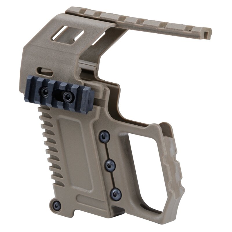 전술 Glock 17 18 19 레일베이스 마운트 20mm Picatinny 로딩 베어링 장치 레이저 손전등 마운트 Airsoft 사냥 액세서리