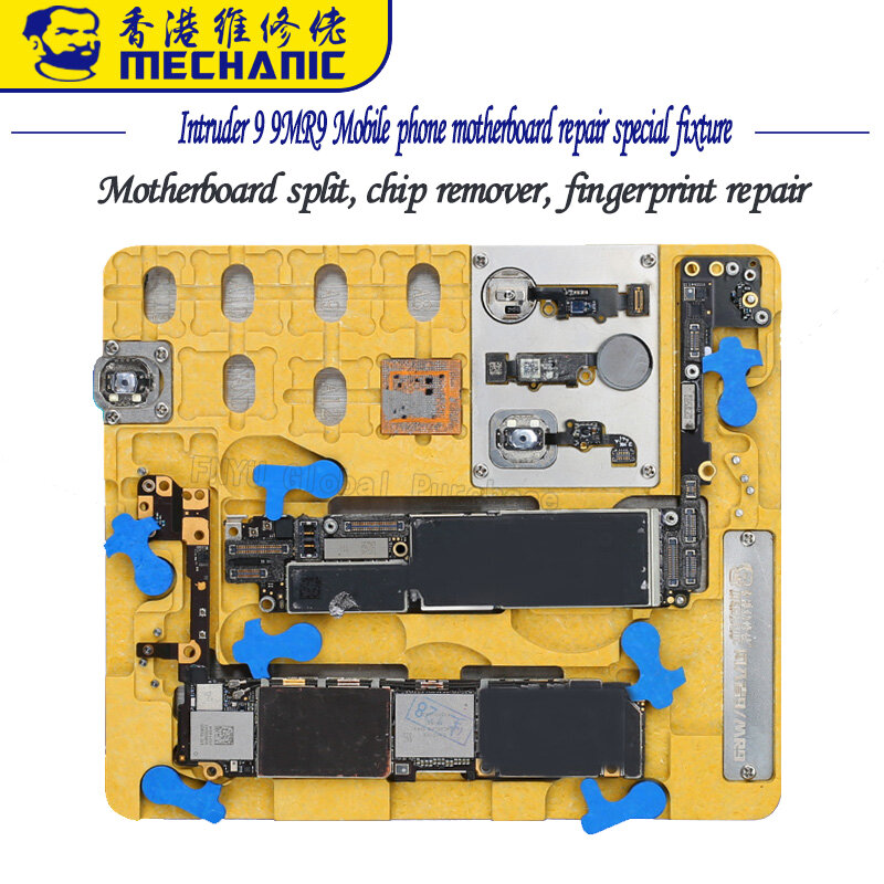 Mekanik Penyusup 9 MR9 Ponsel Papan Utama Perbaikan Perlengkapan Khusus A8 A9 A10 A11 Nana PCIe Chip Tanam Tin Degumming fing
