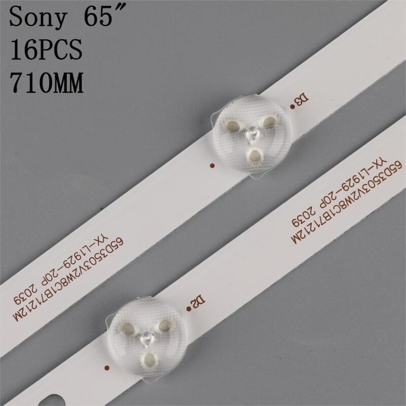 Bandes LED pour SONY 65 TV, 16 pièces/Kit, nouveau, 100%, KDL 65W855 KDL 65W850 CX-65S03E01