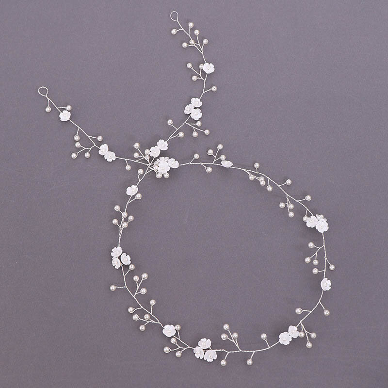 Bandeau de mariage en perles de cristal pour femmes, bijoux élégants, accessoires de cheveux, couvre-chef de mariée
