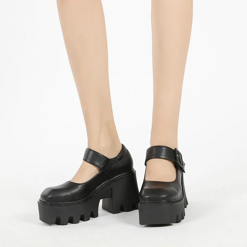 AIYUQI 메리 제인 신발 여성 봄 여름 새로운 플랫폼 신발 여성 하이힐 레트로 사소한 하단 패션 로리타 신발 숙녀