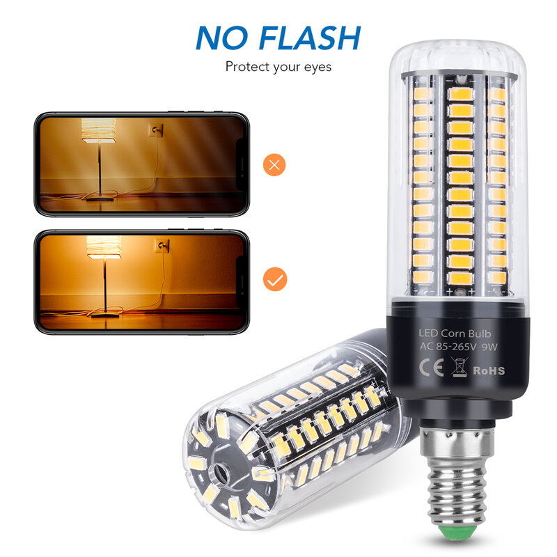 Ampoule LED épis de maïs E27 E14, ampoule de bougie B22, lampe LED 3.5W 5W 7W 9W 12W 15W 20W, économie d'énergie pour la maison 220V
