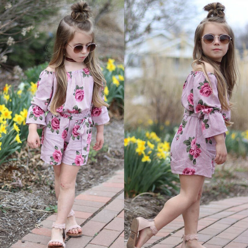 Pelele Floral para niños y niñas, mono, traje de sol, ropa de verano