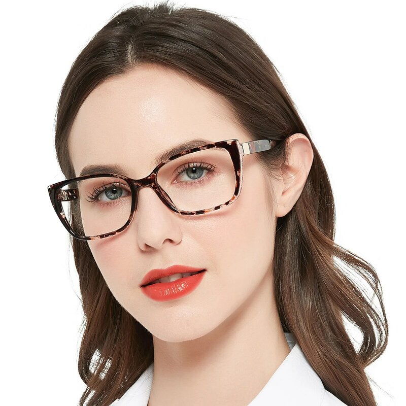MARE AZZURO 대형 독서 안경 여성 패션 브랜드 디자이너 고양이 눈 노안 안경 반짝이 독자 1.0 1.5 2.0 2.5