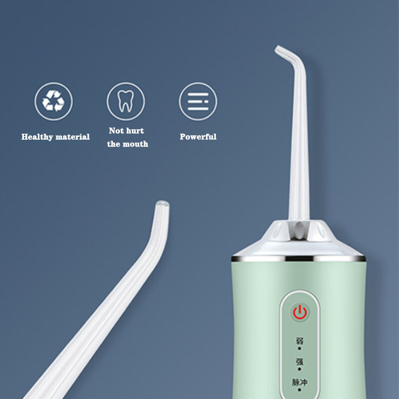 Irrigateur Oral électrique Portable sans fil, jet dentaire étanche, Rechargeable par Usb, nettoyeur de dents, chasse-dent, 240Ml