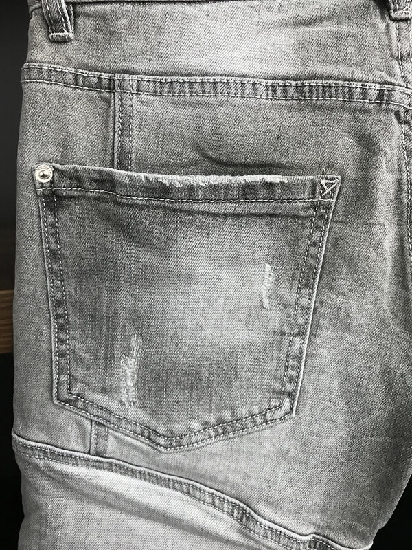 DSQ فانتوم السلاحف 2021 جديد سليم صالح جينز الرجال الأساسية سراويل جينز عادية حجم كبير ماركة الملابس DSQ398