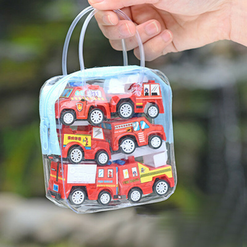 6 sztuk samochód dziecięcy zestaw symulacji edukacyjne przyczepa zabawka bezwładności ciężarówka dzieci samochód wyścigowy zabawki samochód z napędem Pull Back dla dzieci chłopcy prezent