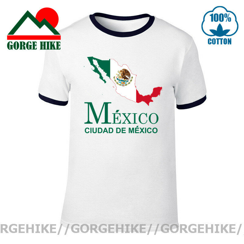 Camiseta de los Estados Unidos, México, Estado, México, MEX, informal, nuevo Top, ropa de manga corta, sudadera, equipo de mapa del país, Tops de campo