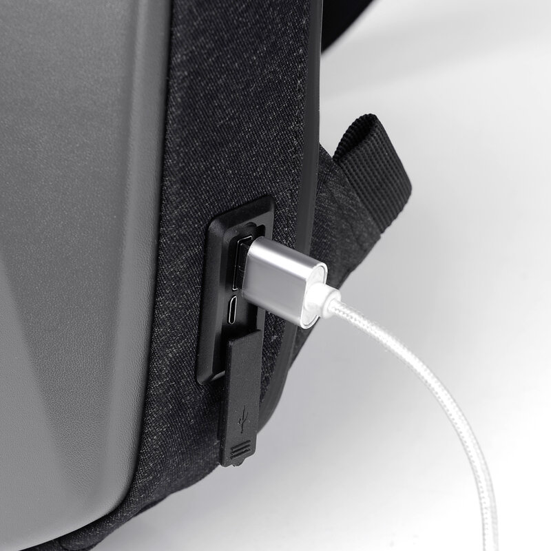 Multifungsi Tas Selempang USB Pengisian Tas Bahu untuk Pria Anti-Pencurian Tahan Air Perjalanan Singkat Anti-Theft Tas Dada 2021 Baru