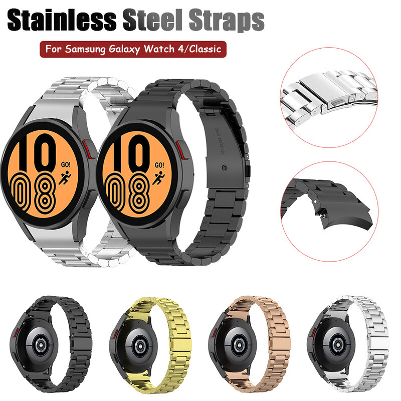 Stainless Steel Metal Strap For Samsung Galaxy Watch4 44mm/40mm Classic 46mm/44mm steel watch bracelet accesorios smartwatch New